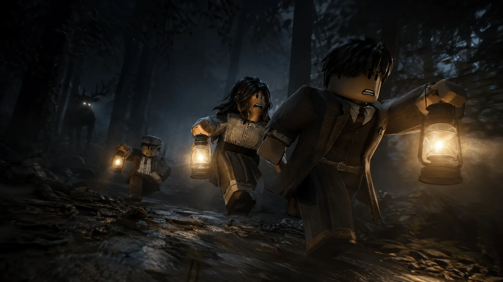 Escena: la carrera por el bosque
