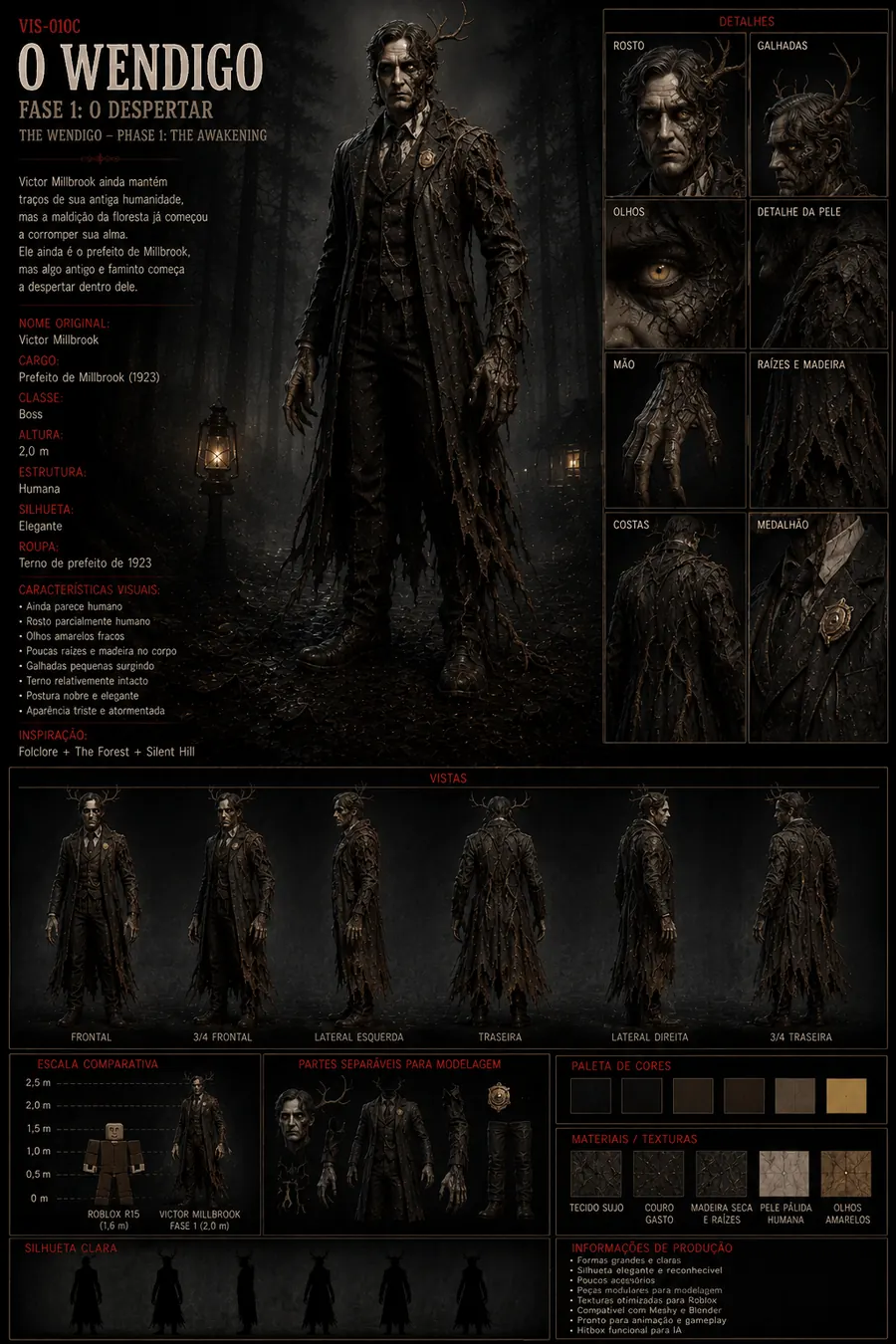 Ficha: el Wendigo, fase 1