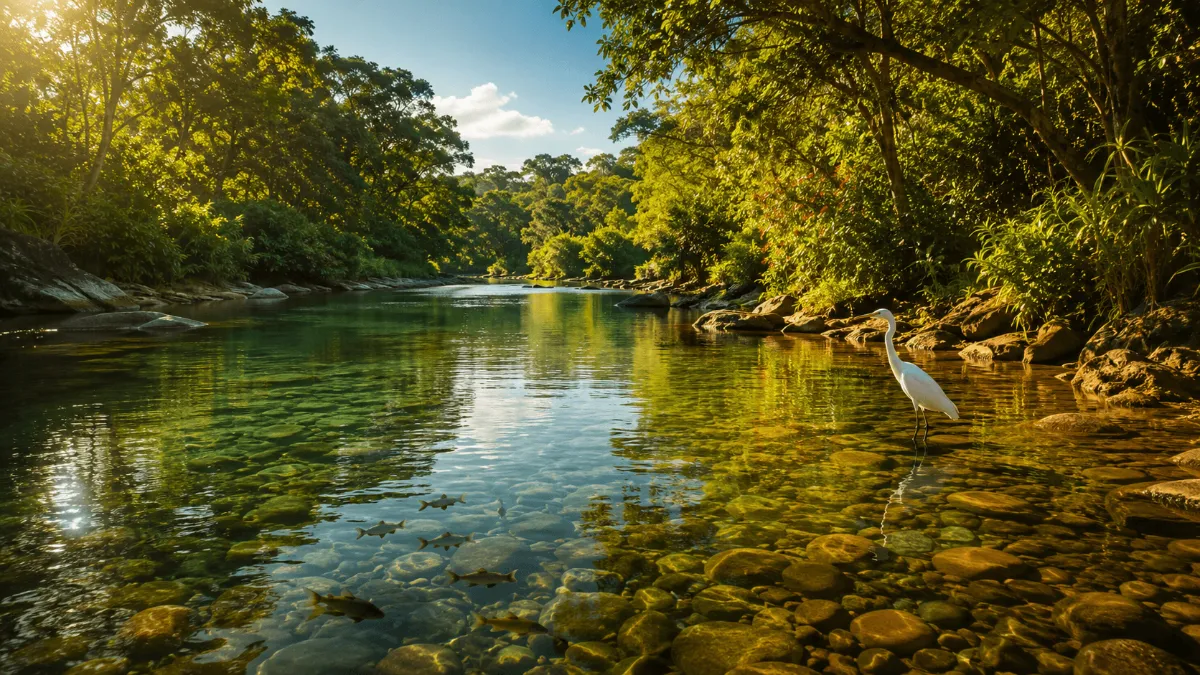 The clean river